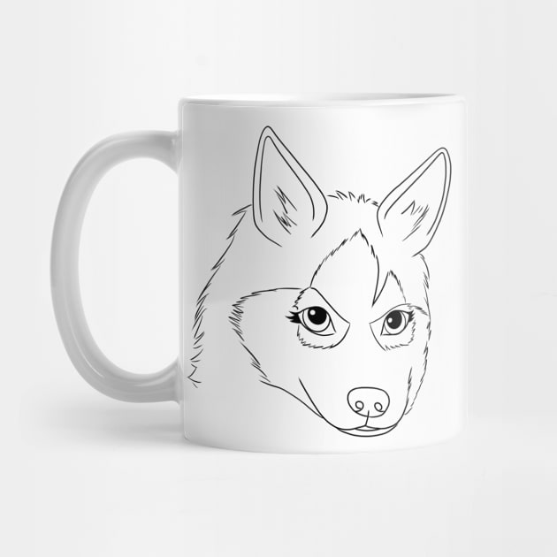 Best Siberian Husky | Cute Dog Face | wolf by Incubuss Fashion